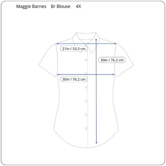 Maggie Barnes Womens Plus Sz 4X Button Down Dress Shirt Tunic Stripes Designer - Picture 3 of 7